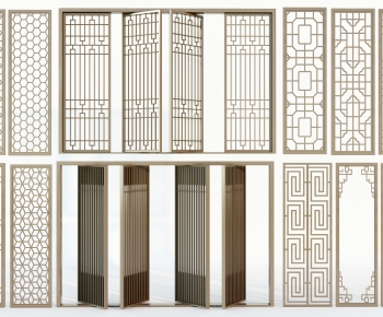 New Chinese Style Wooden Screen Partition-ID:704637057