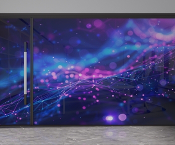 Modern Glass Screen Partition-ID:595666895