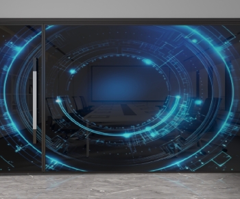 Modern Glass Screen Partition-ID:105994945