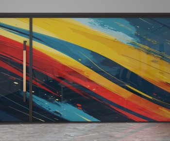 Modern Glass Screen Partition-ID:947446119