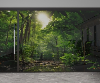 Modern Glass Screen Partition-ID:156611921