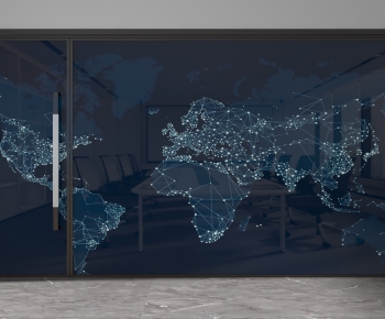 Modern Glass Screen Partition-ID:509747984