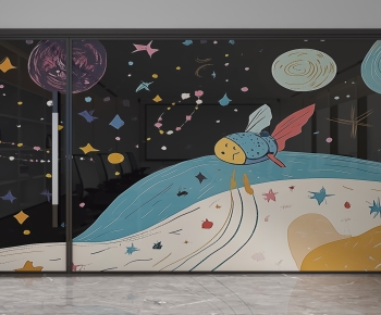 Modern Glass Screen Partition-ID:413966899