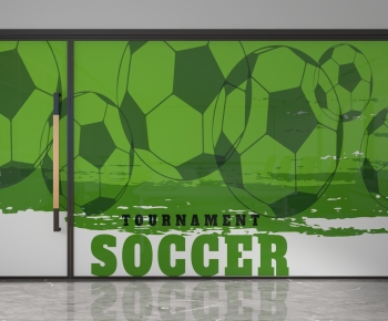 Modern Glass Screen Partition-ID:515518906