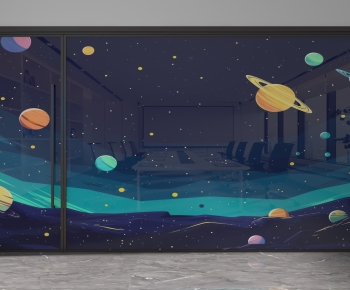 Modern Glass Screen Partition-ID:817730479