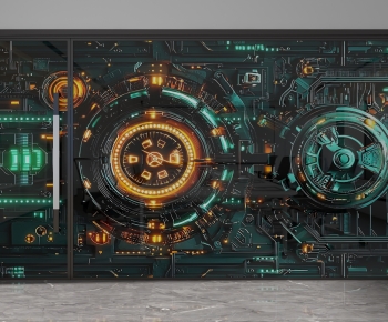 Modern Glass Screen Partition-ID:763633974