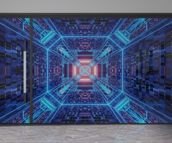 Modern Glass Screen Partition-ID:705655103