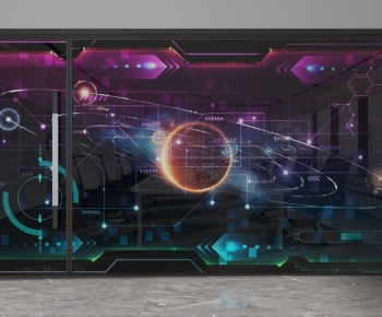 Modern Glass Screen Partition-ID:213530199