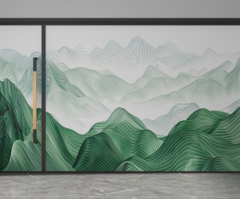 Modern Glass Screen Partition-ID:594893939