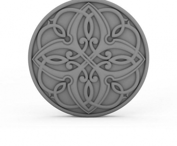 European Style Plaster Carved Top Plate-ID:957660911