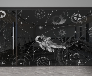Modern Glass Screen Partition-ID:923305038