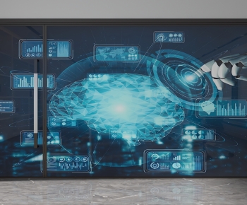 Modern Glass Screen Partition-ID:107897046