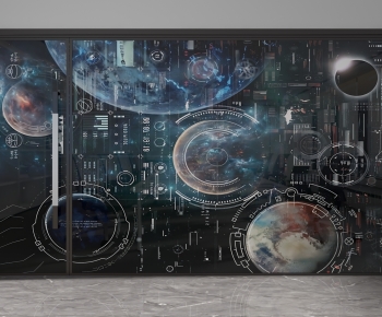 Modern Glass Screen Partition-ID:701848985