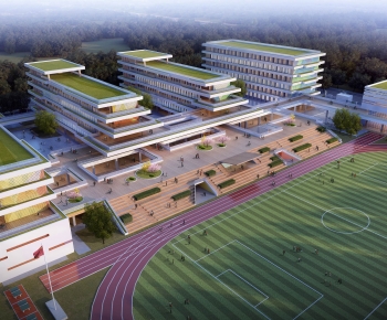 Modern Architectural Bird's-eye View Planning-ID:900893934