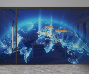 Modern Glass Screen Partition-ID:984175928