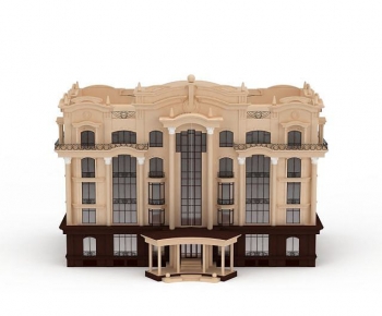 European Style Appearance Of Commercial Building-ID:720469954