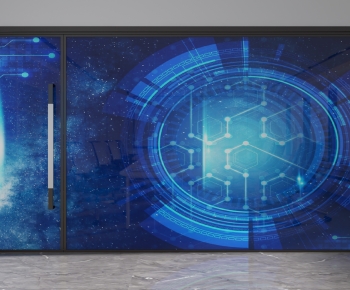 Modern Glass Screen Partition-ID:657583955