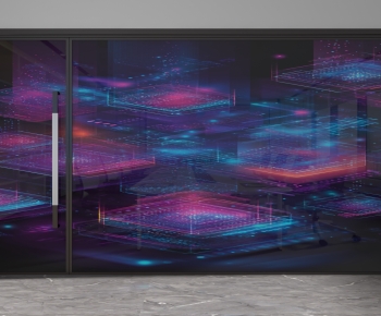 Modern Glass Screen Partition-ID:451417924