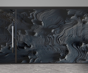 Modern Glass Screen Partition-ID:672931913