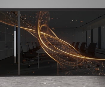 Modern Glass Screen Partition-ID:703804971