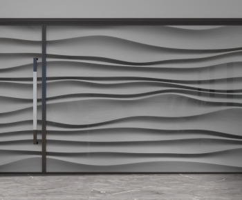 Modern Glass Screen Partition-ID:852561955