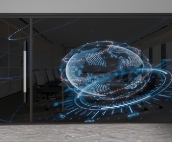 Modern Glass Screen Partition-ID:488616948