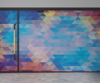 Modern Glass Screen Partition-ID:694484007