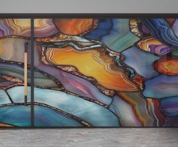 Modern Glass Screen Partition-ID:796890973