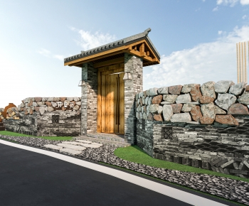 Chinese Style Facade Element-ID:188724045