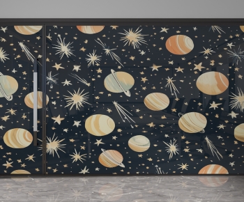 Modern Glass Screen Partition-ID:678298959