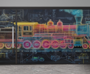 Modern Glass Screen Partition-ID:478527078