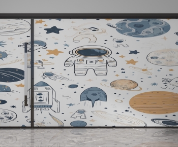 Modern Glass Screen Partition-ID:255434993