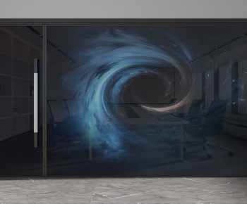 Modern Glass Screen Partition-ID:792021049