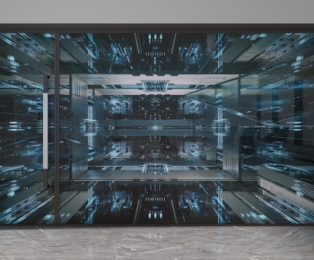 Modern Glass Screen Partition-ID:423427108