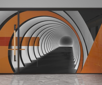 Modern Glass Screen Partition-ID:748197088