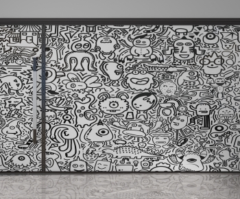 Modern Glass Screen Partition-ID:542576074