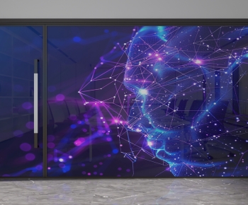 Modern Glass Screen Partition-ID:296041018