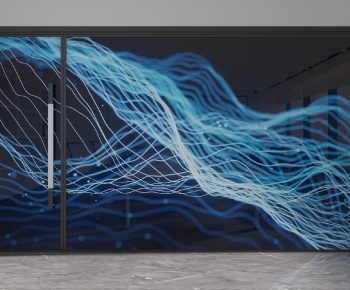 Modern Glass Screen Partition-ID:943739891