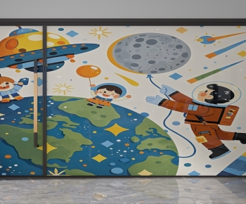 Modern Glass Screen Partition-ID:820441017