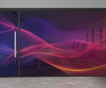 Modern Glass Screen Partition-ID:836431036