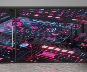 Modern Glass Screen Partition-ID:325387009