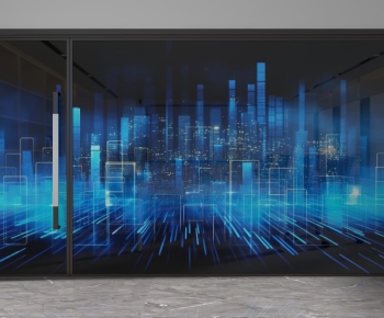 Modern Glass Screen Partition-ID:173676012