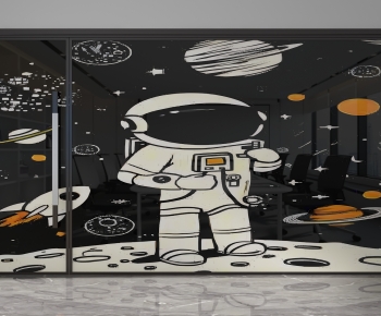 Modern Glass Screen Partition-ID:378911976