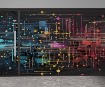 Modern Glass Screen Partition-ID:450865034