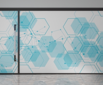 Modern Glass Screen Partition-ID:215046884
