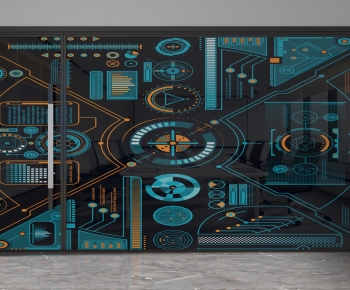 Modern Glass Screen Partition-ID:337013965