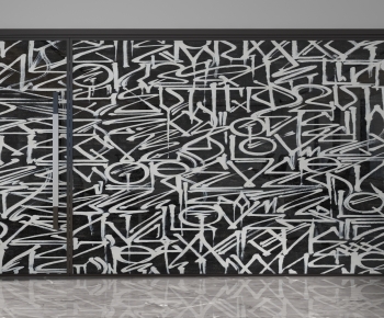 Modern Glass Screen Partition-ID:648534068