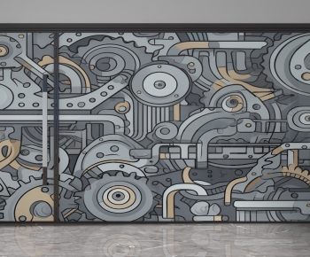 Modern Glass Screen Partition-ID:866048101