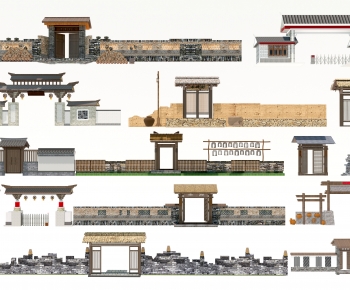 Chinese Style Facade Element-ID:649307979