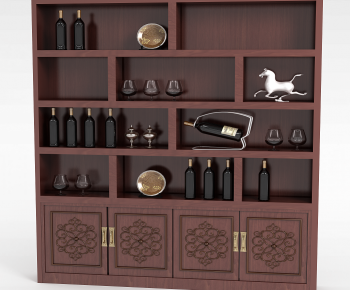 New Chinese Style Wine Cabinet-ID:574246882